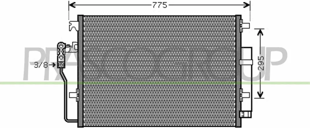 Radiateur de clim avec sécheur pour Sprinter et Crafter - OE 9065000054