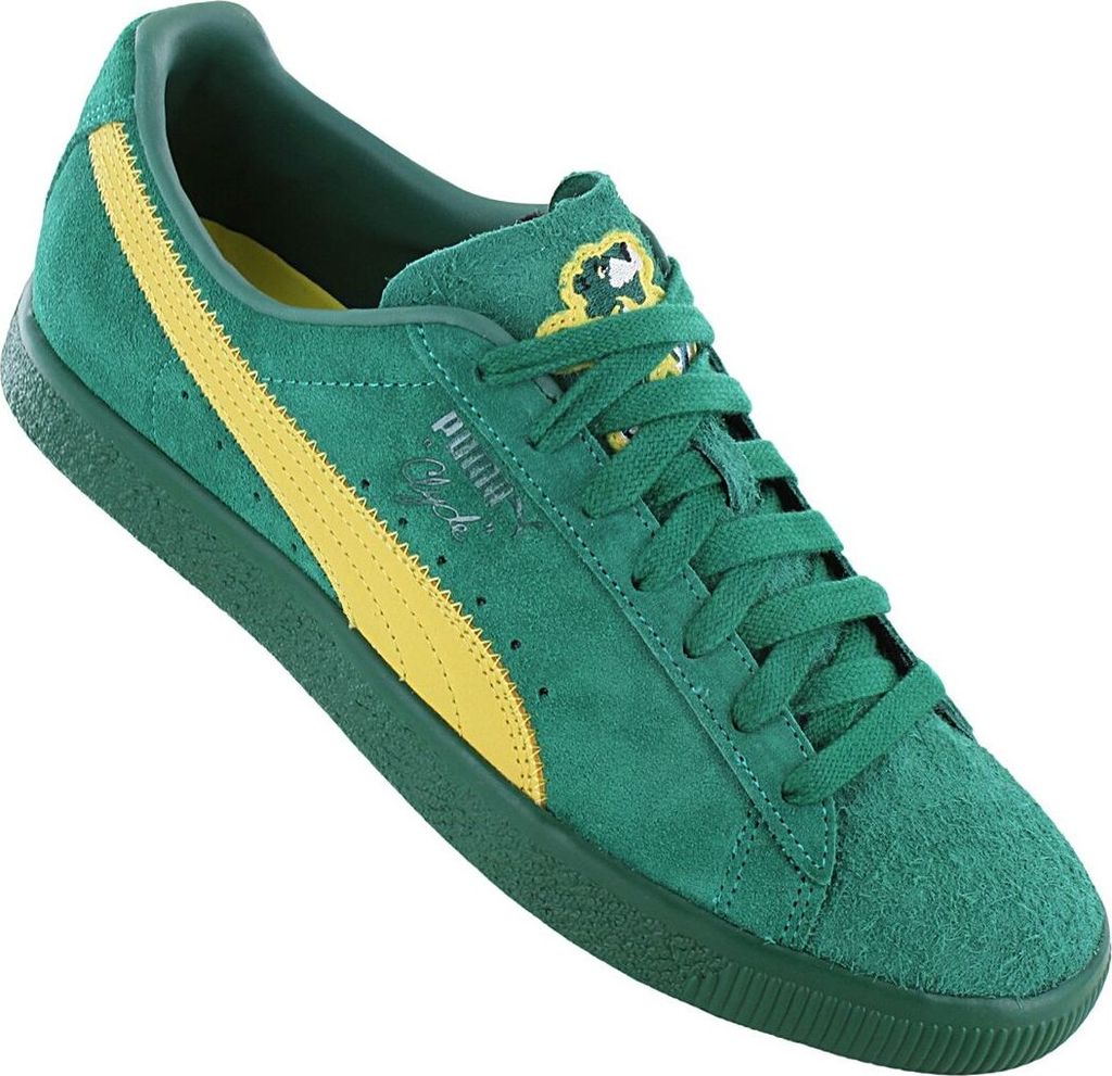 Puma Clyde Super - pánske tenisky kožené zelené 386349-01 , Obrázok produktu 5