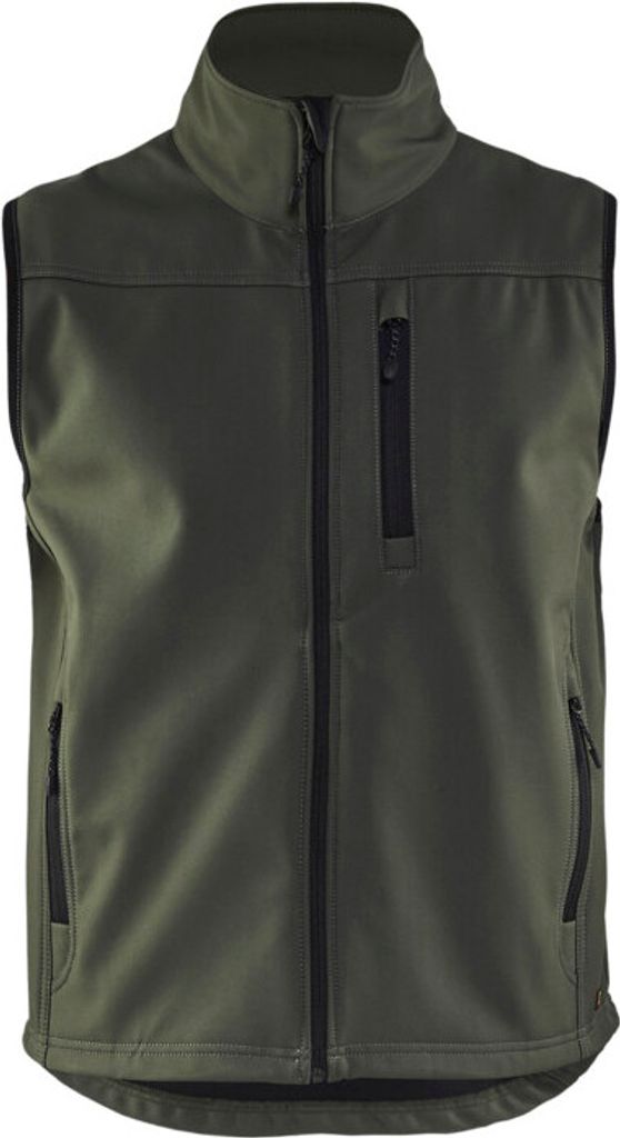 Blakläder Softshell Weste 8170 2515 in diversen Farben, Farbe:armeegrün, Größe:XS