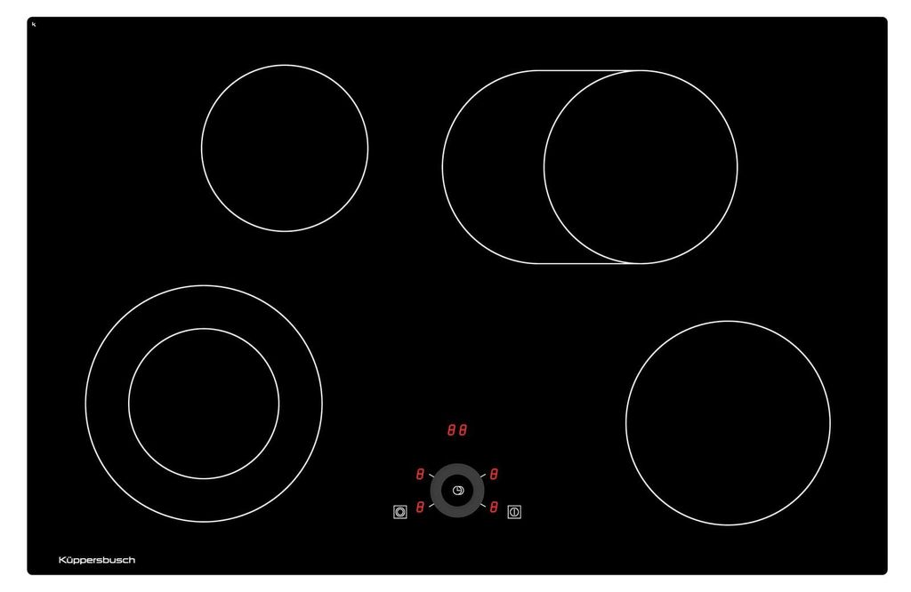 Küppersbusch KE8330.0SR Elektro-Kochfläche, 80 cm, Produktbild 