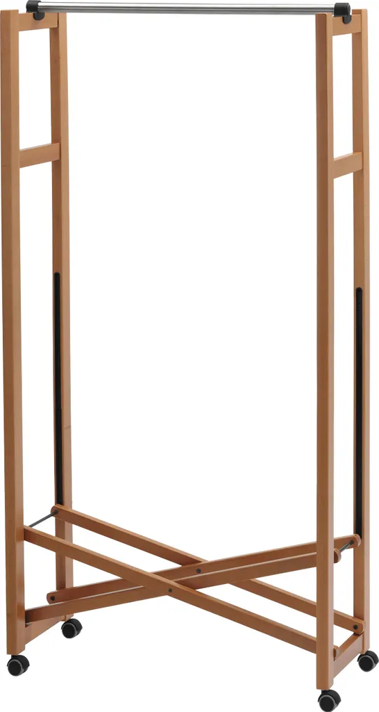 Penderie à vêtements Giulius 78x31 cm - Meuble de rangement bois marron