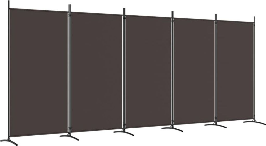A multi-panel room divider set up against a white background.