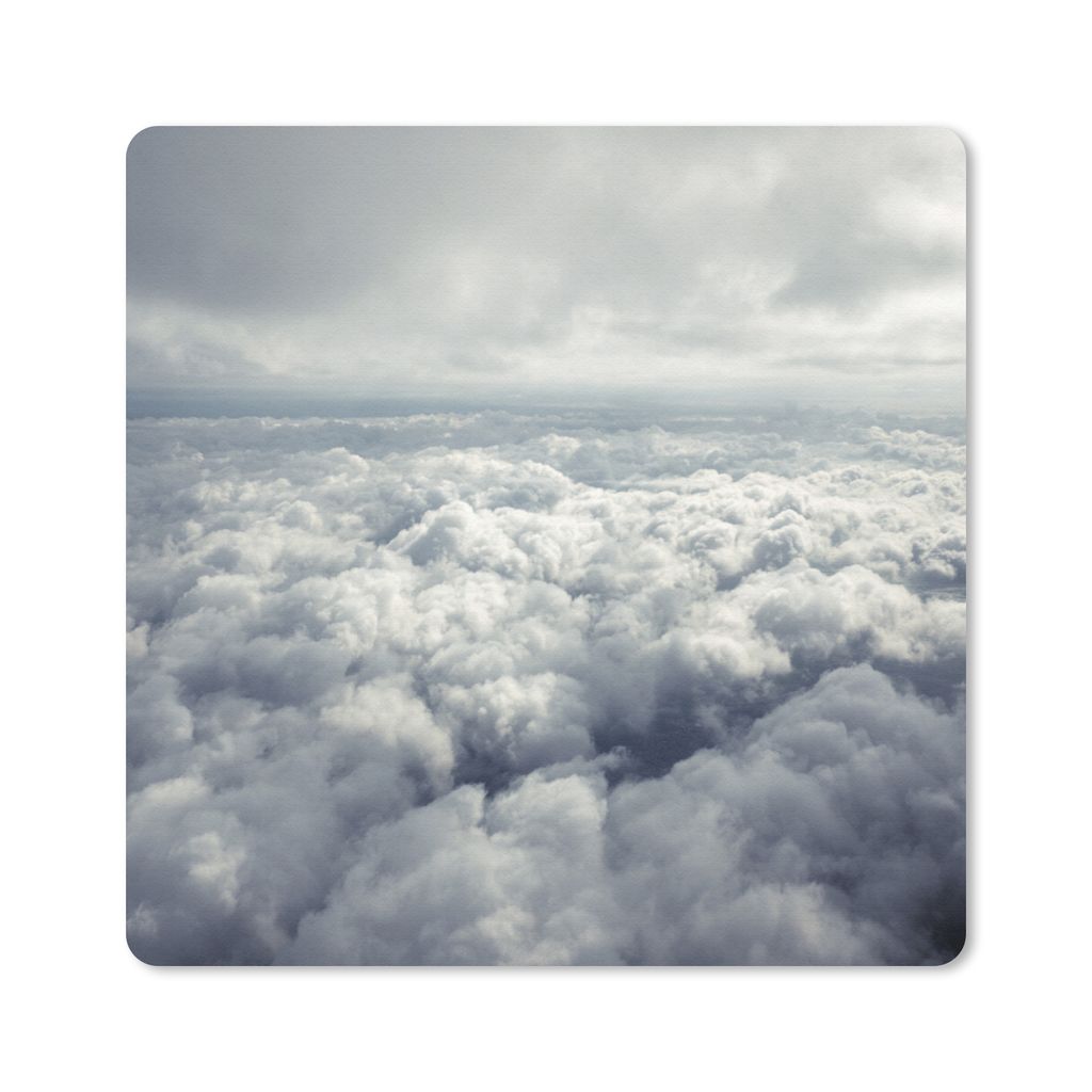 MuchoWow Mauspad Mousepad Luftaufnahme von vielen und großen Wolken 20x20 cm - Mousepads - Maus Mat - Pad - Mausunterlage - Desk Mat - Bureauart...
