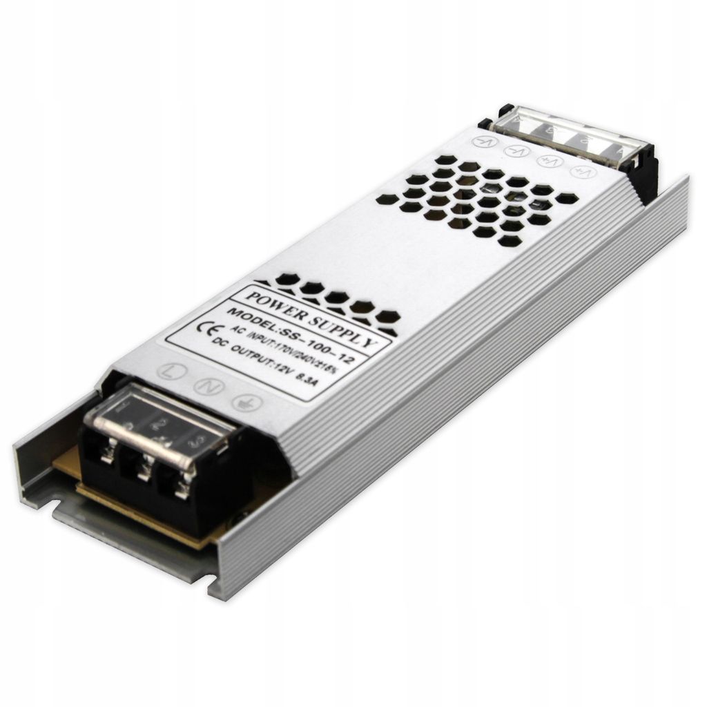 MasterLED LED Trafo 12V DC 100W 8,3A Ultra Slim Transformator Treiber flaches Netzteil Möbelbeleuchtung