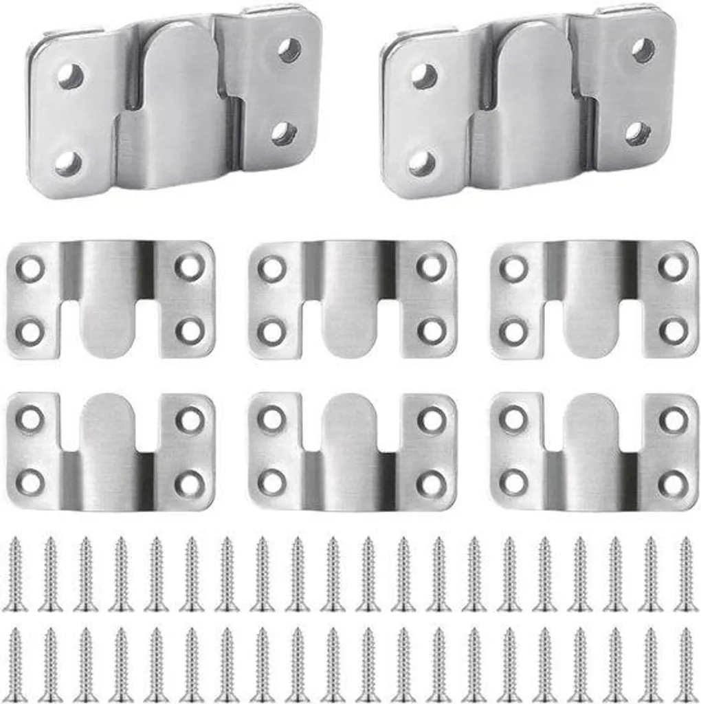 Kit de fixation murale 10 Support encastrable robuste en acier inoxydable