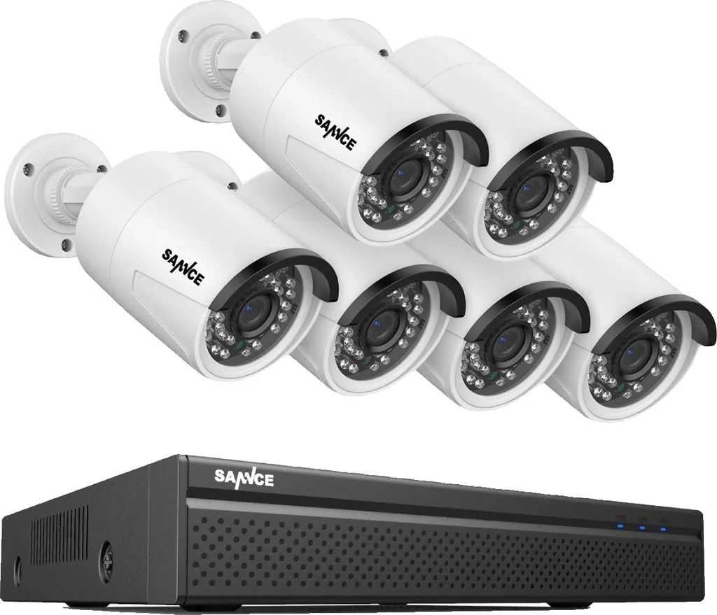 Surveillance extérieure 8MP SANNCE POE pour sécuriser votre jardin
