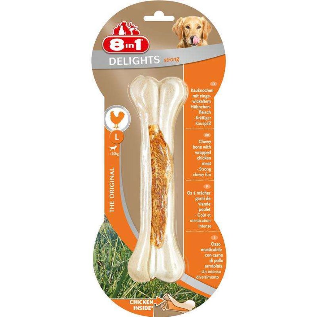 8in1 Delights Strong Kauknochen L