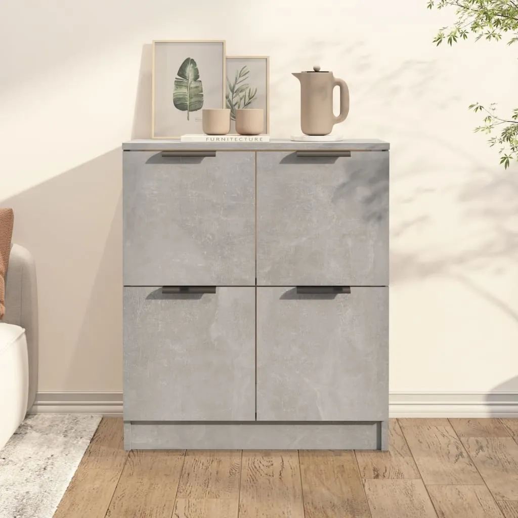 Maison Exclusive Madia Grigio Cemento 60x30x70 cm Legno Multistrato