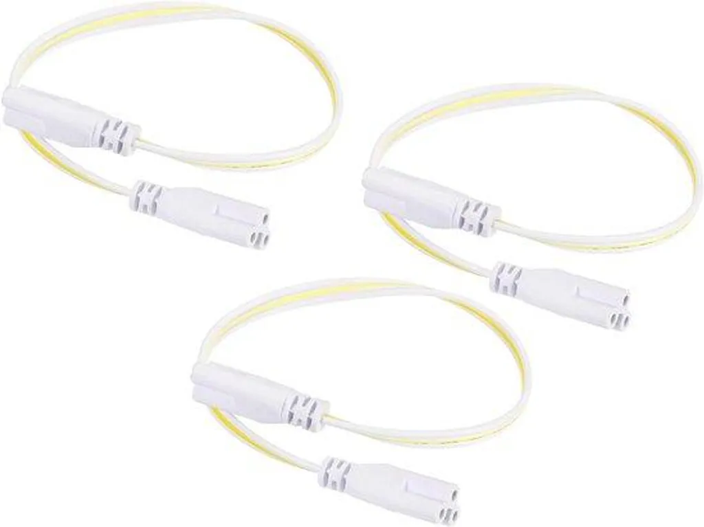 Câble de jonction 30 cm pour luminaire LED T5 T8 avec double fiche