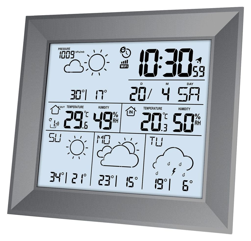 Technoline WD 2000, Grau, Innen-Hygrometer, Produktbild 