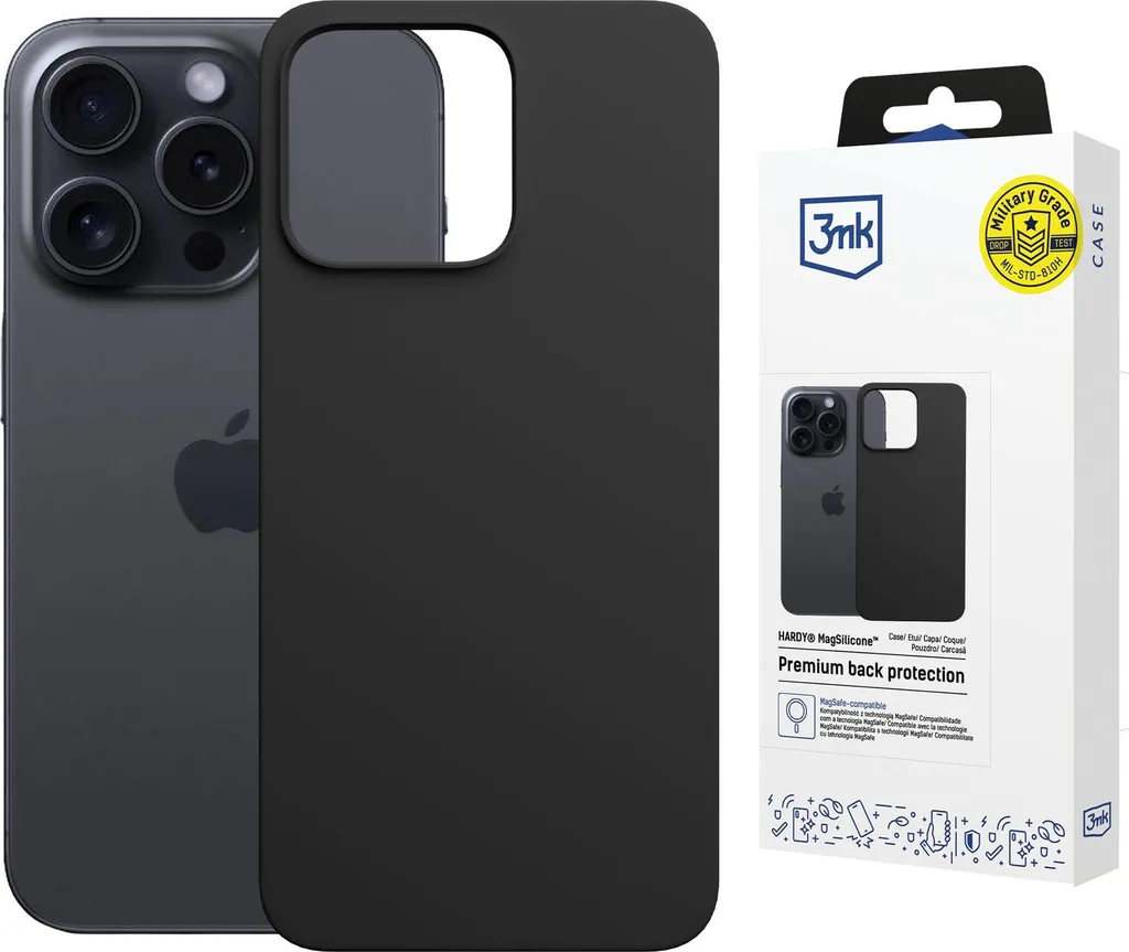Recensione Cover 3mk Hardy MagSilicone iPhone 15 Pro Grafite MagSafe