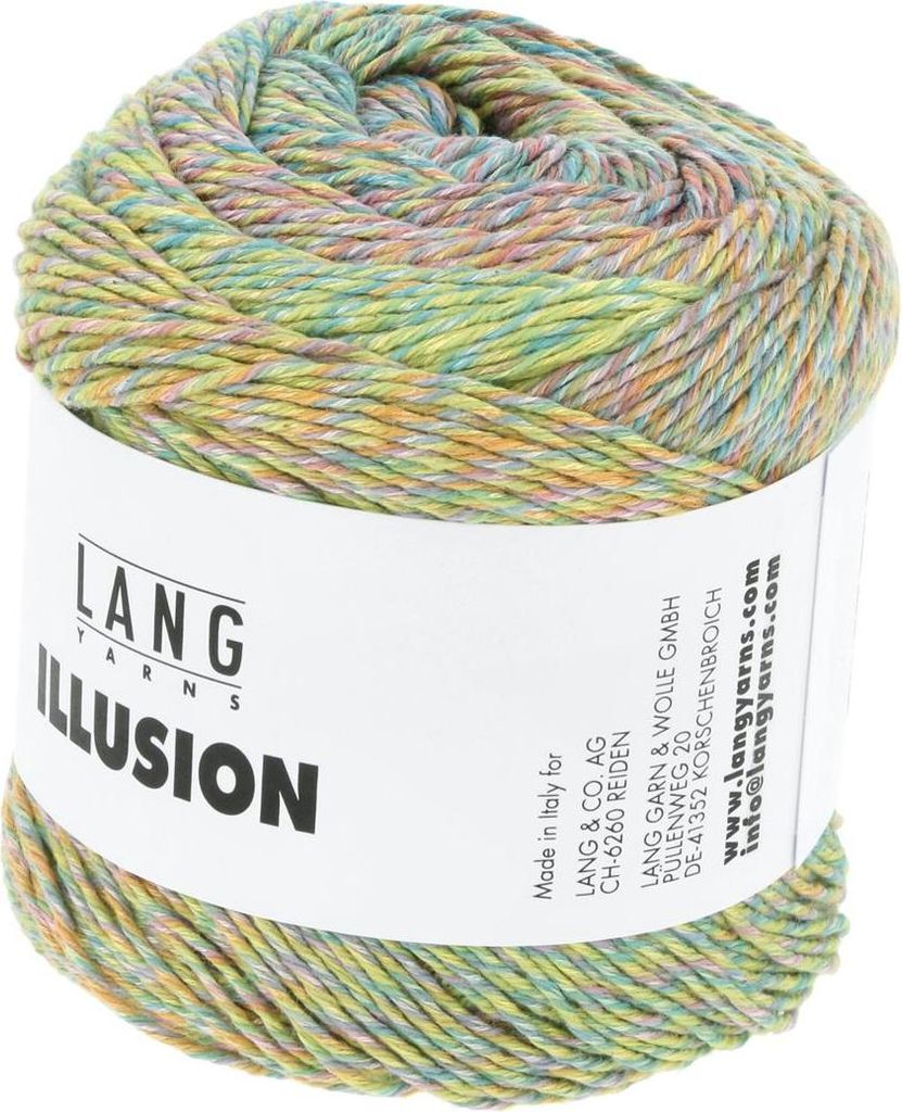 Lang Yarns - Illusion 0004 gelb rosa hellgrün aqua