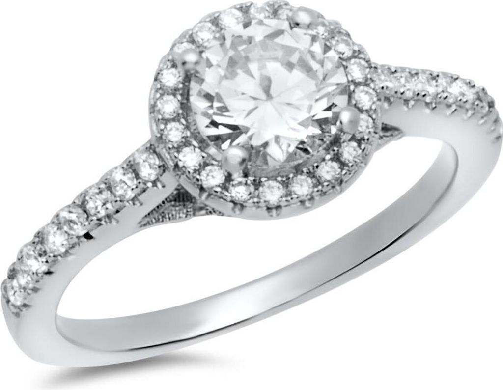 Moderner Unique Verlobungsring aus 925 Silber mit Zirkonia VR0033