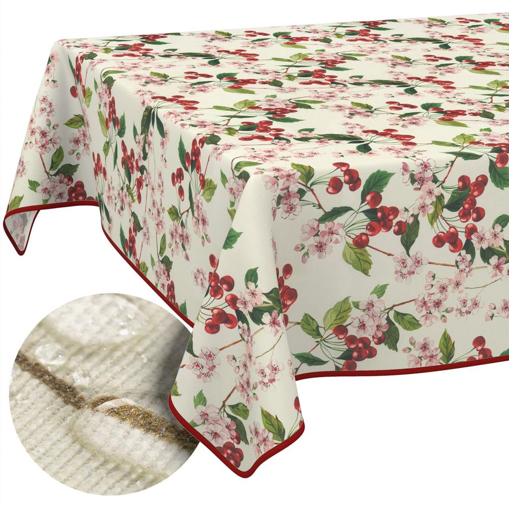 ANRO Wachstuch-Tischdecke 200x140cm mit Saum (Eingefasst) Produktbild 