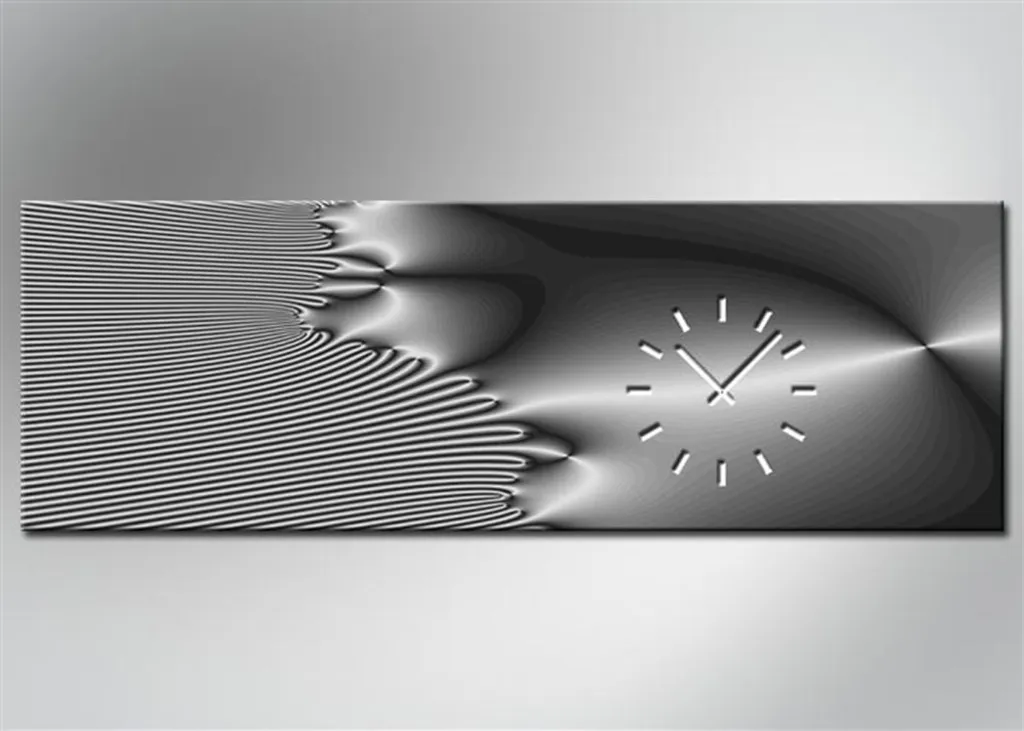 Horloge de bureau moderne Dixtime 4331 : design vertical 35x100 cm