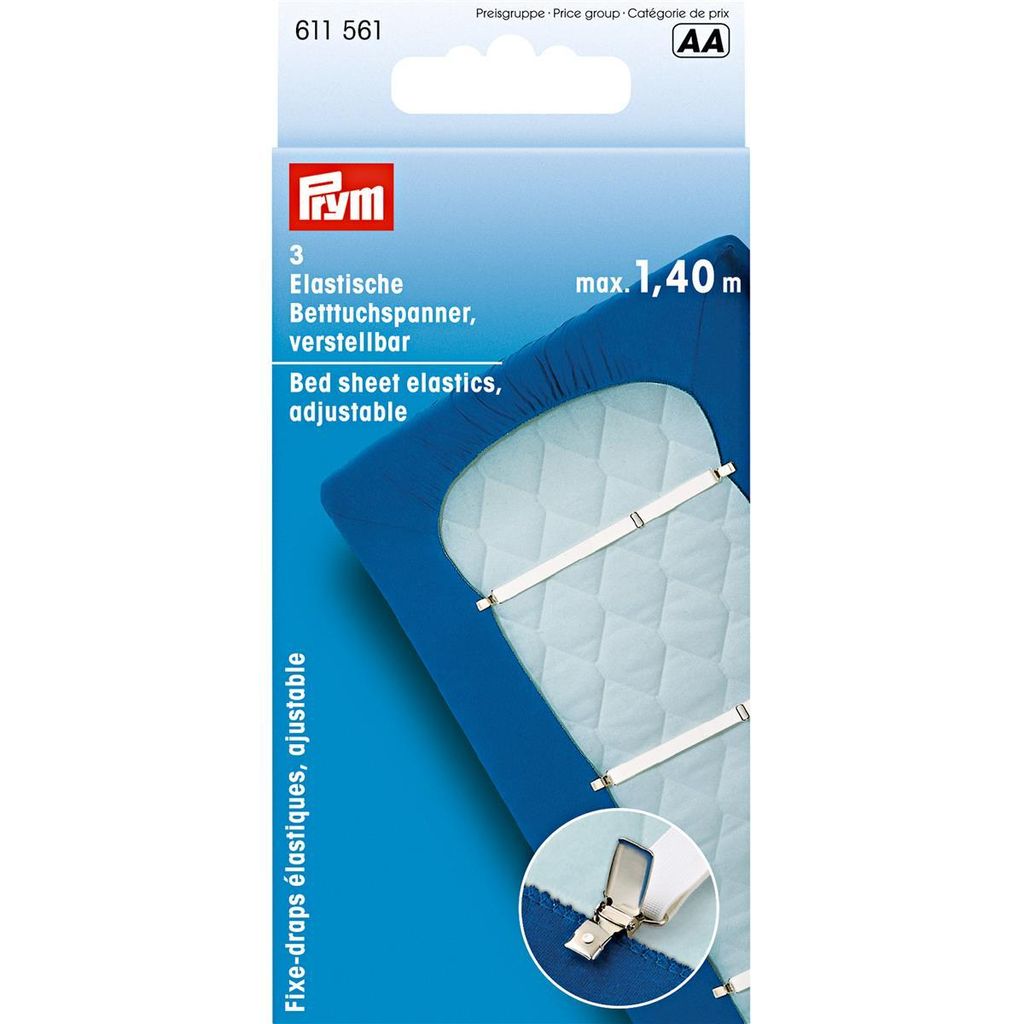 Betttuchspanner 18mm weiß | PRYM 611561 Produktbild 
