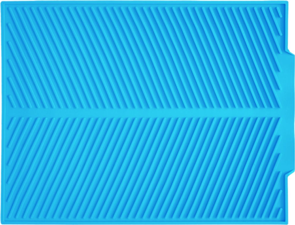 Abtropfmatte, flexible, wiederverwendbare Abtropfunterlage aus Silikon, hitzebeständig, rutschfest, für die Spüle zu Hause und in der Küche