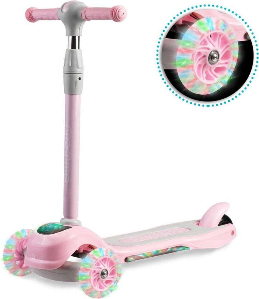 Ricokids Piko dreirädriger Tretroller - rosa Produktbild 