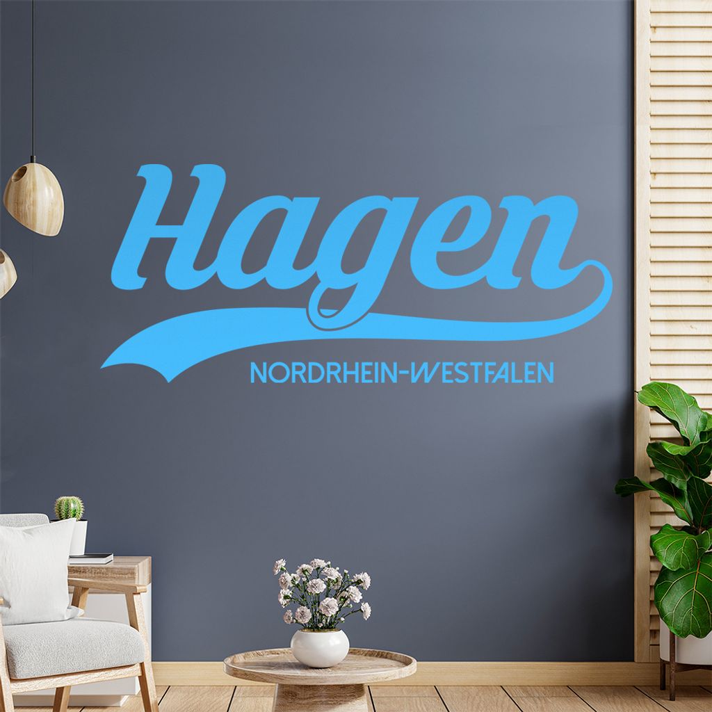 Hagen Nordrhein-Westfalen Wandtattoo Wandaufkleber Wall Sticker - Dekoration, Küche, Wohnzimmer, Schlafzimmer, Badezimmer
