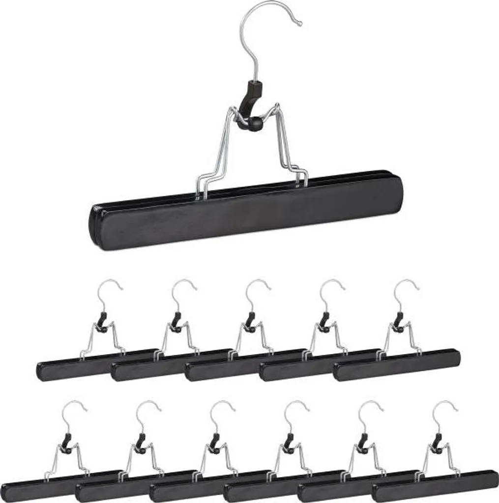 12 Grucce per Pantaloni Antiscivolo - Organizzazione Armadio Famiglia