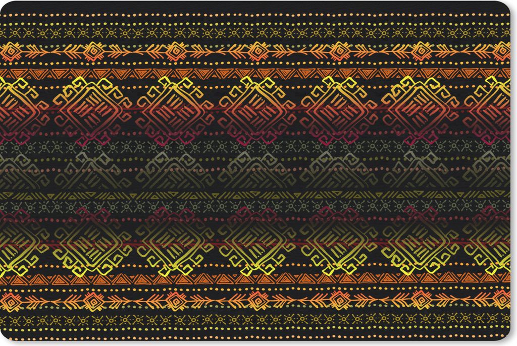 MuchoWow Mauspad Mousepad Afrika - Muster - Abstrakt 27x18 cm - Mousepads - Maus Mat - Pad - Mausunterlage - Büroartikel - Desk Matten