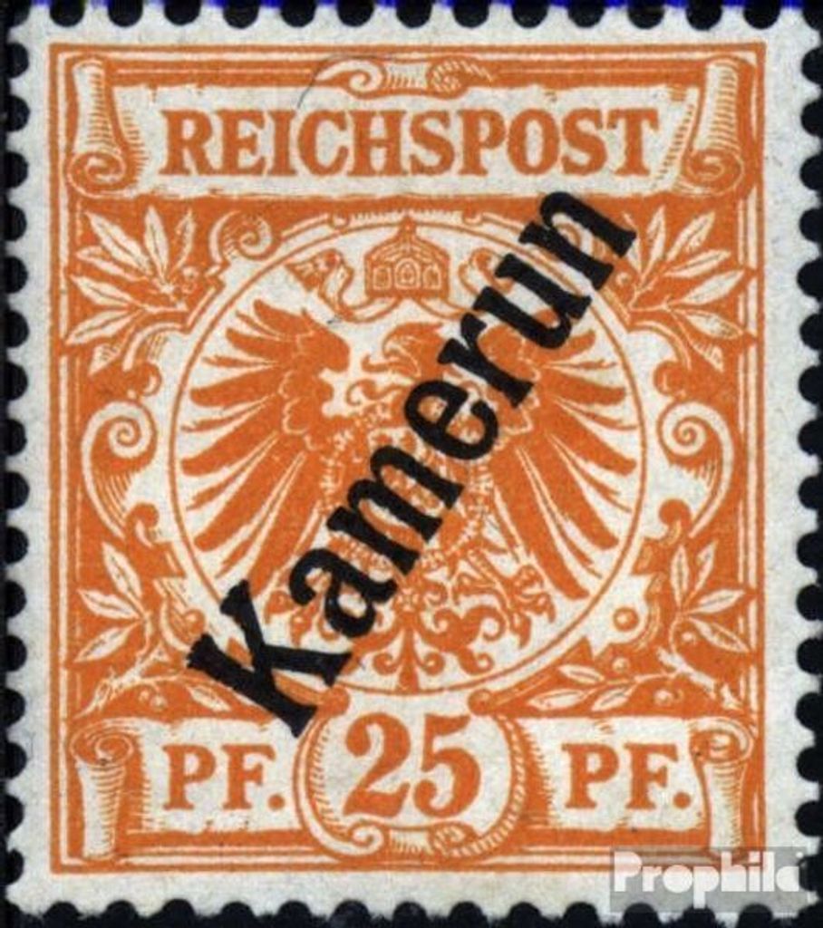 Briefmarken Kamerun (Dt. Kolonie) 1897 Mi 5a mit Falz Aufdruckausgabe