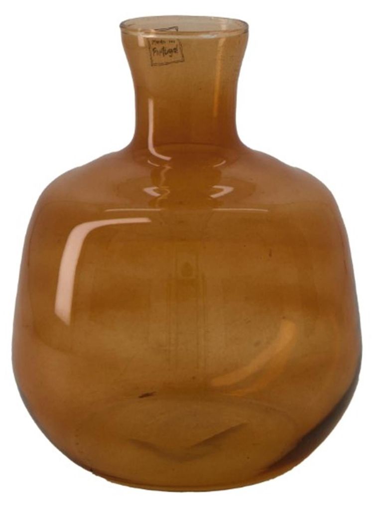 Natural Collections Vase aus Glas ø16,5x19cm braun