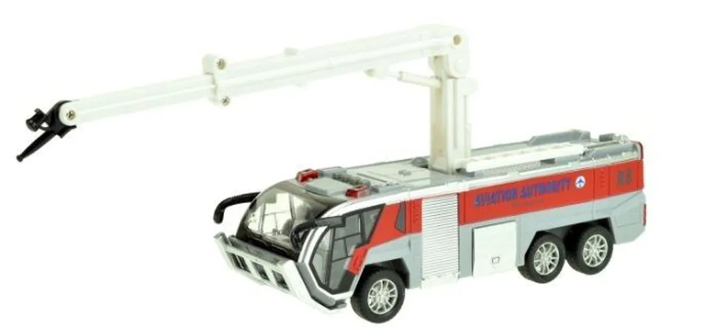 Camion Pompier Friction 21 cm - Jouet Robuste avec Son et Lumière
