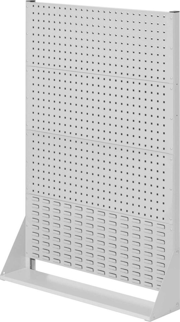 Kappes RasterPlan Stellwände einseitig Größe #4 - 3x Lochplatten 1x Schlitzplatte Lichtgrau RAL 7035
