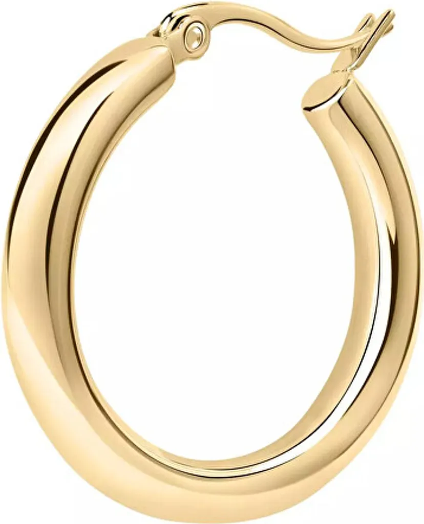 Boucles d'oreilles dorées pour le quotidien 1,5 cm - Acier résistant