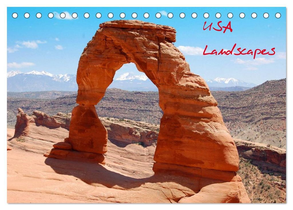 USA Landscapes (Tischkalender 2027 DIN A5 quer), CALVENDO Monatskalender