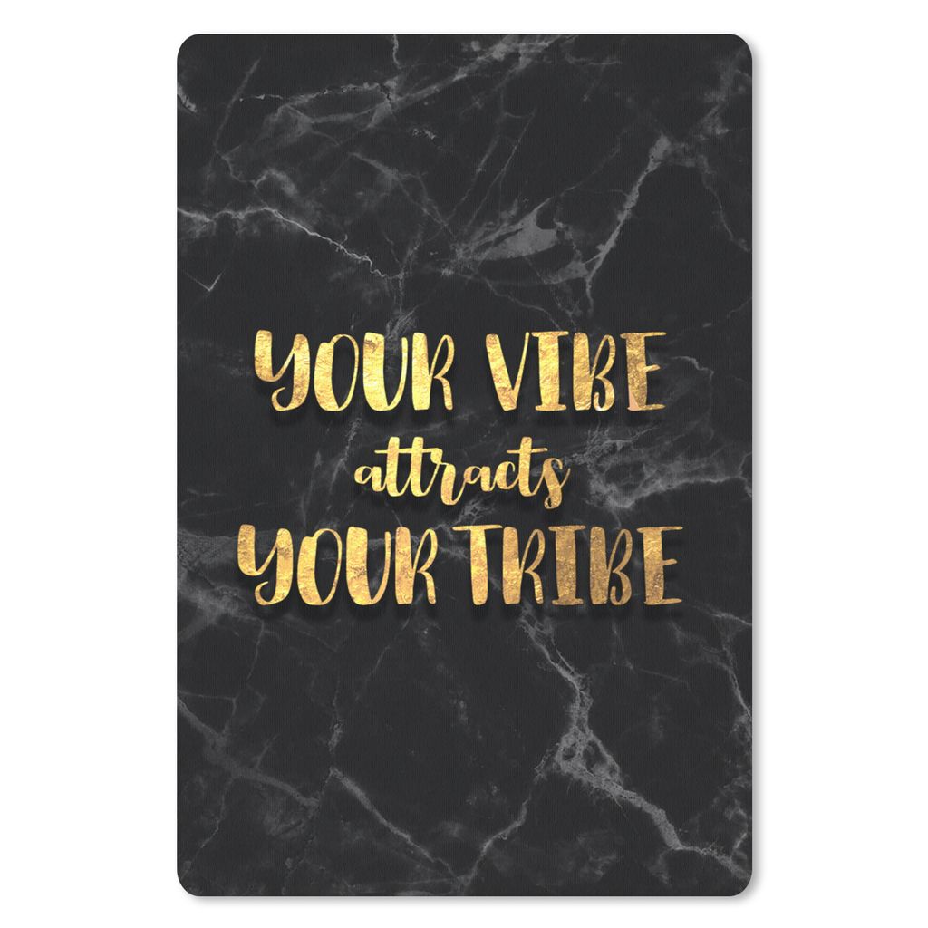 MuchoWow Mauspad Mousepad Zitat - Sprichwörter - Gold - Marmor 40x60 cm - Mousepads - Maus Mat - Pad - Mausunterlage - Schreibtisch Accesoire