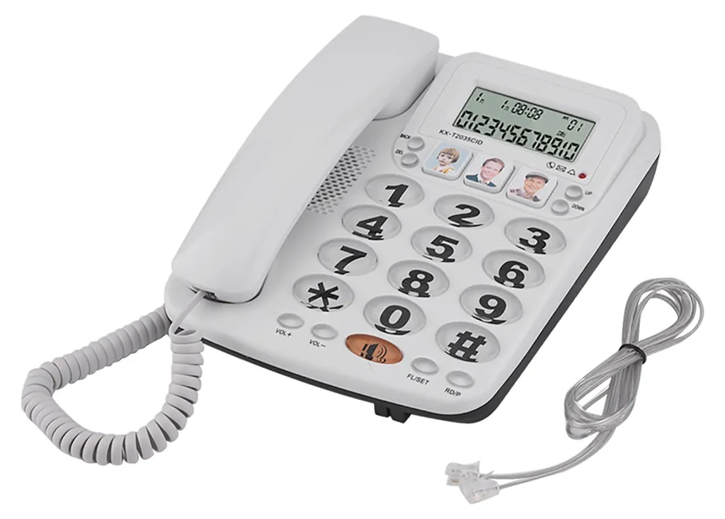 Téléphone fixe anti-bruit pour appels clairs et gestion 2 lignes