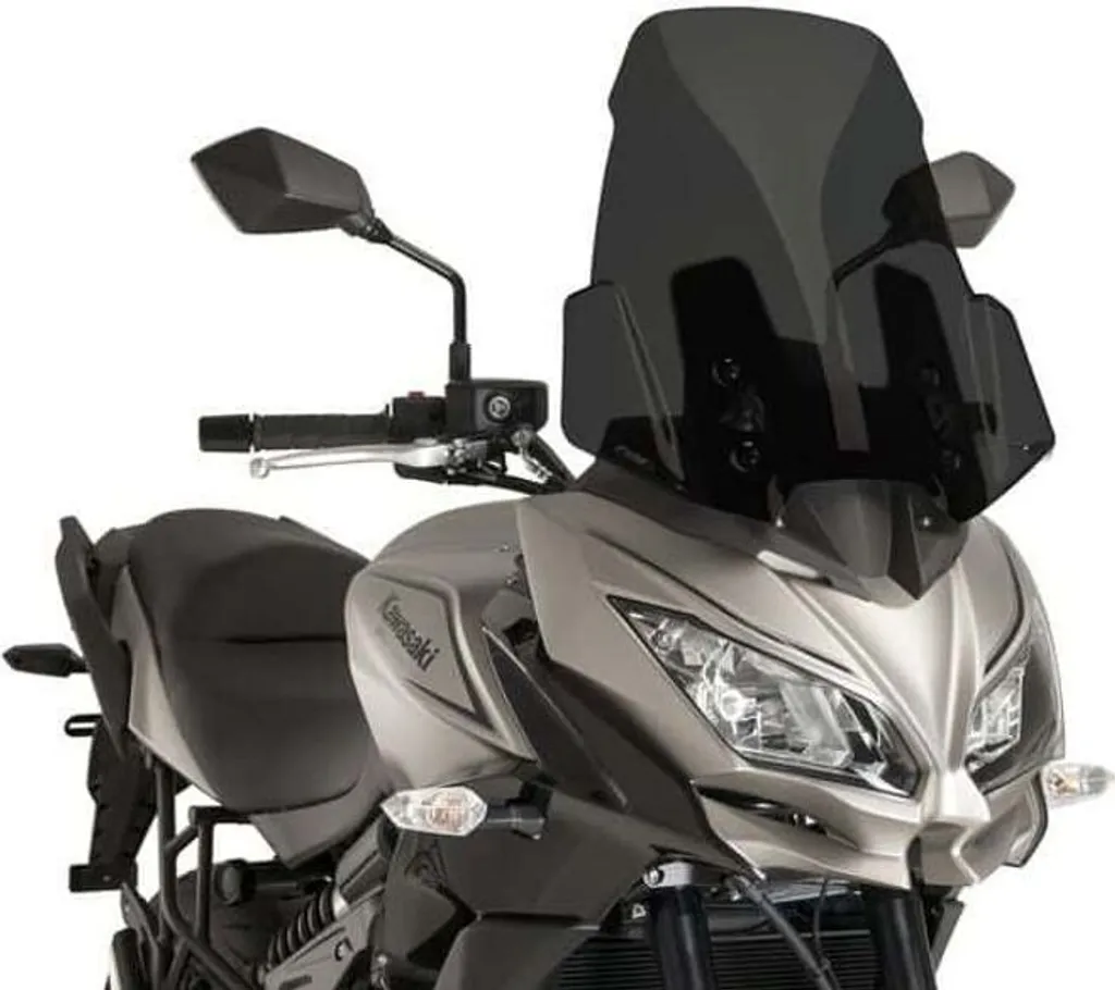 Bulle PUIG fumé foncé 9421F pour Kawasaki Versys 650 - Montage Facile