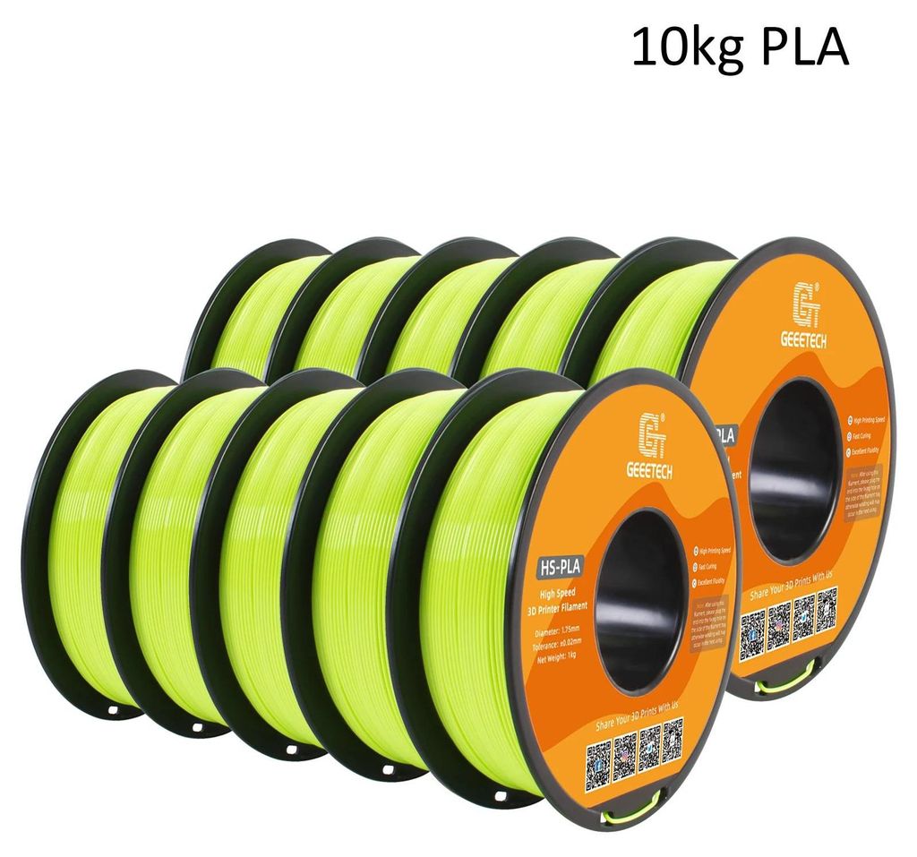 PLA 3D-Drucker-Filament - High-Speed - 1,75 mm - Schnelle Aushärtung - Hohe Druckqualität - 1 kg Spule - Apfelgrün