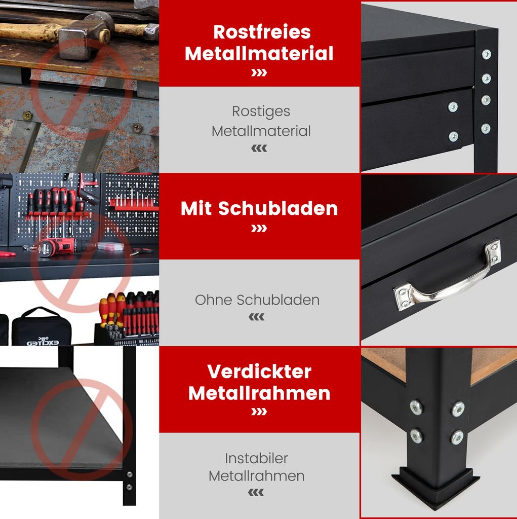 Zware Industriële Werkplaats Tafel Staal Garage Gereedschapstafel Voor Werkplaat Zware Industriële Werkplaats Tafel Staal Garage Gereedschapstafel Voor Werkplaat
