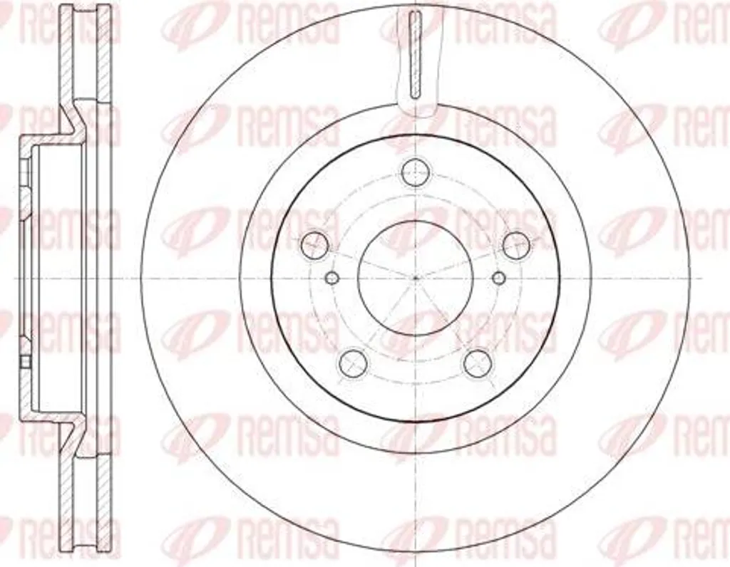 Disque de frein REMSA contre les bruits et vibrations au freinage