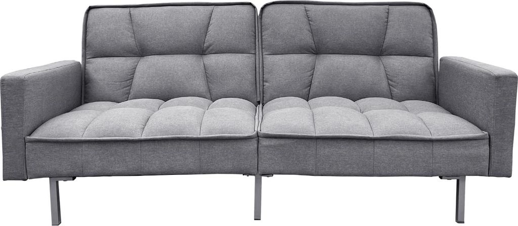 Schlafsofa Brigga Leinen Grau