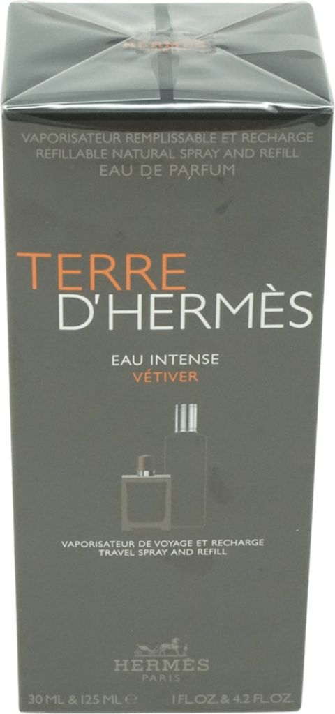 Edp Spray 30ml/Edp Spray Refill 125ml Hermes Terre D'Hermes Eau Intense Vetiver Giftset