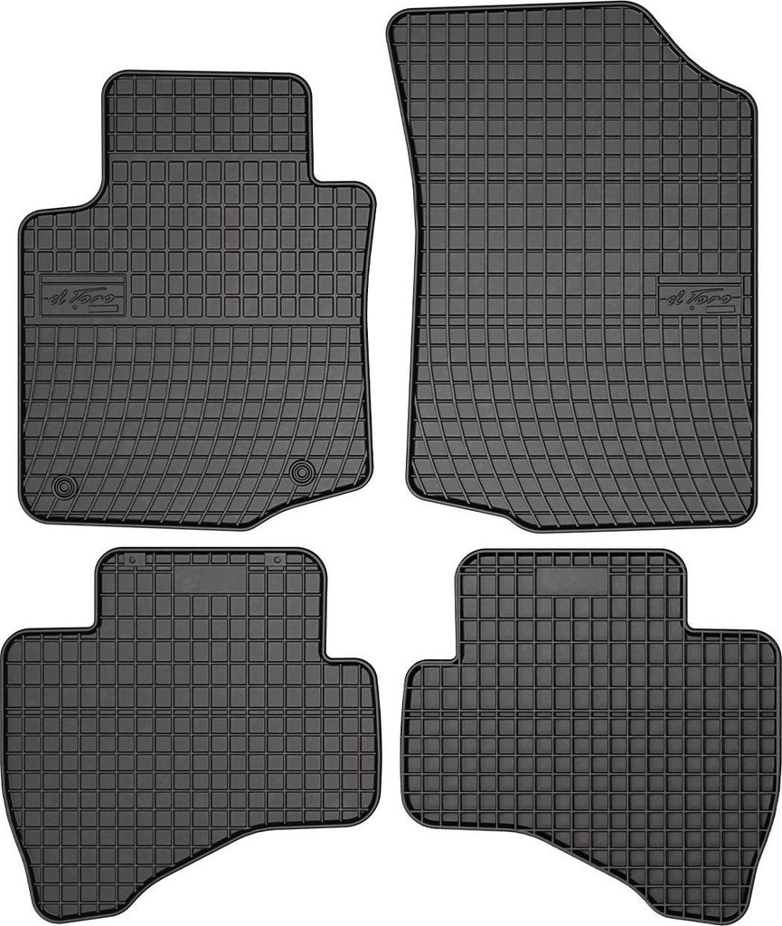 2005-2014 Citroen C1 tappetini in gomma nero 4 pz Immagine del prodotto 
