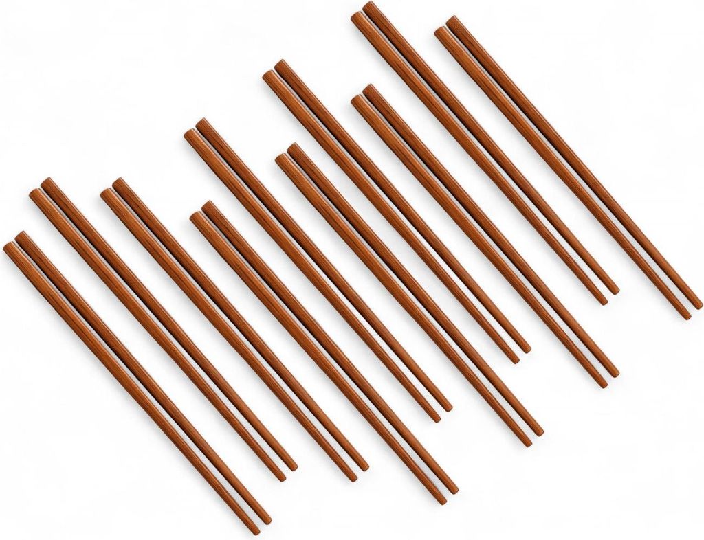 Essstäbchen aus Holz – 10 Paar | edel, langlebig - Guangzhou