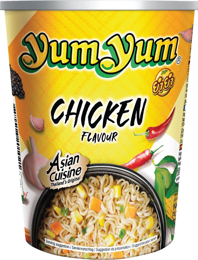 YumYum Instant Asian Nudelsuppe Cup mit Chicken Geschmack 70g