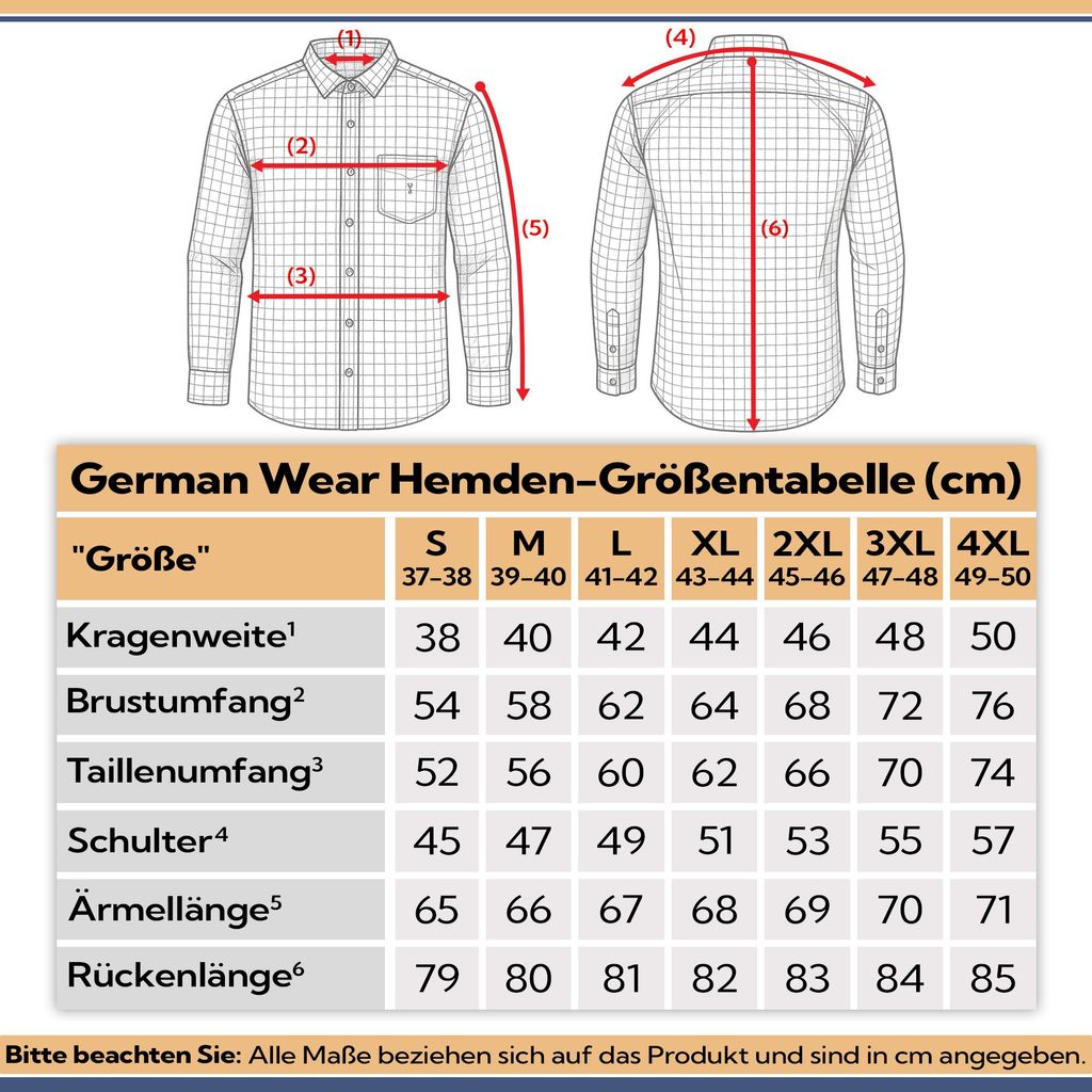 Karo Bayerisches Trachtenhemd hemd für lederhosen Produktbild 