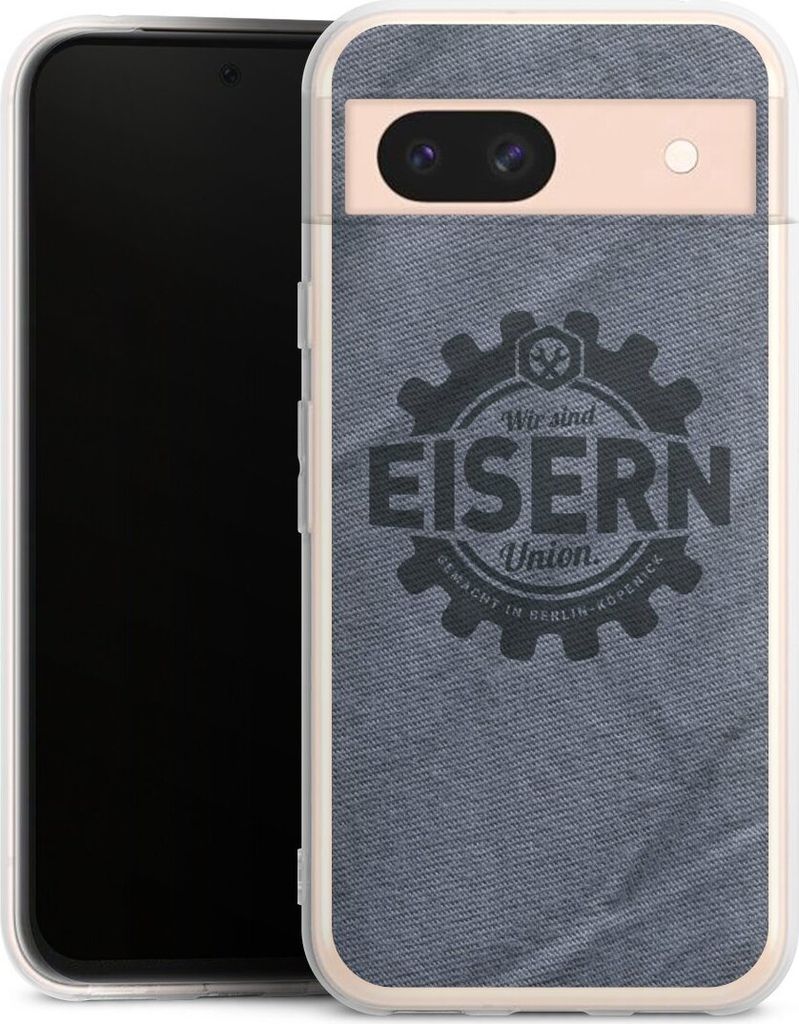 DeinDesign Handyhülle für Google Pixel 8a Silikon Hülle Case Smartphone Schutzhülle 1. FC Union Berlin FCU Offizielles Lizenzprodukt