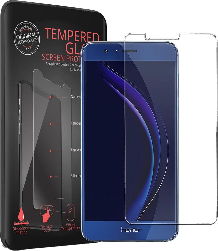 2x Conie Glasfolie für Honor 8x Displayschutz Folie Panzer Glas Premium Schutzfolie Set Blasenfrei