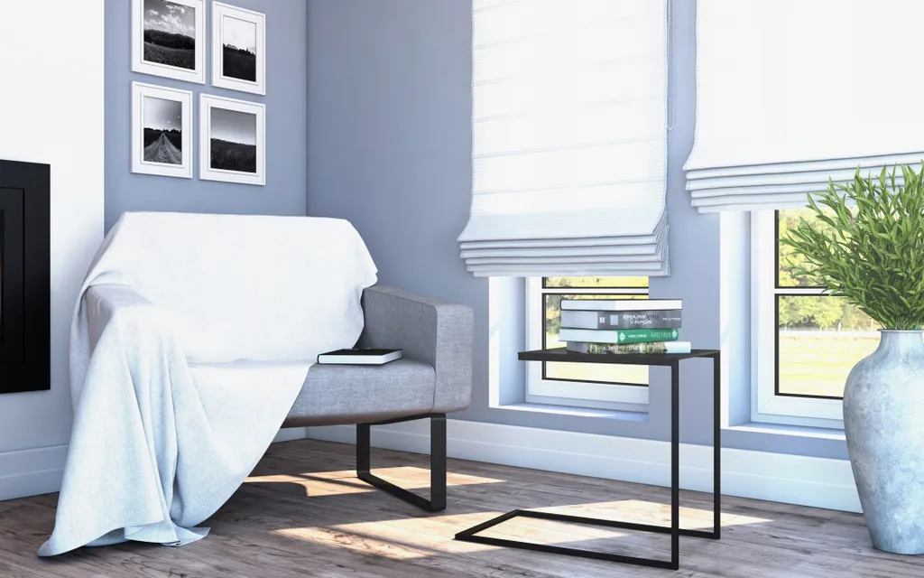 Table de Nuit d'Appoint Stable avec Support Tablette et Porte-Gobelet - 3
