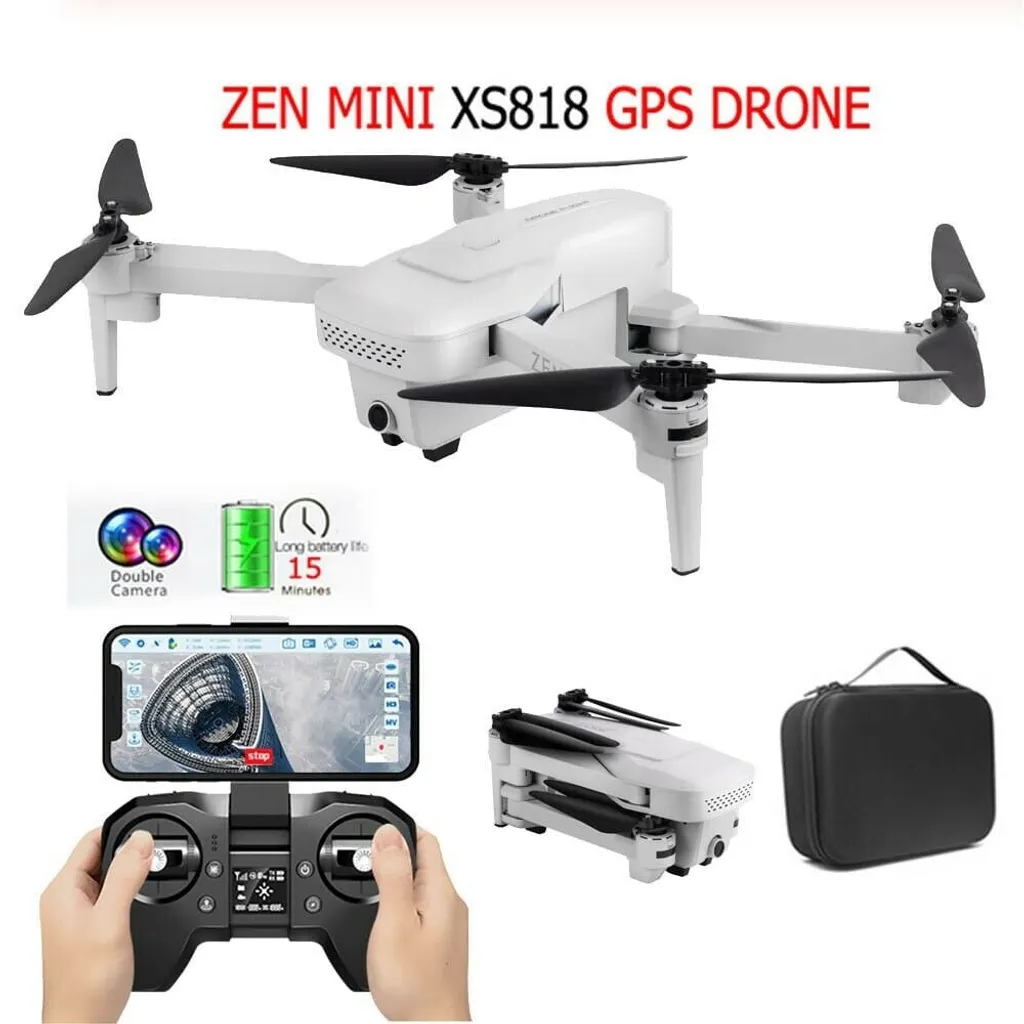 Drone 4K WiFi 5G Visuo XS818 Zen Mini : GPS et Double Caméra FPV