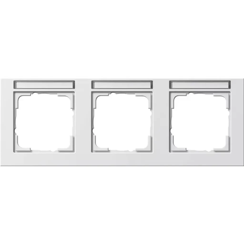 Cadre 3 postes Gira 109322 blanc mat pour rénovation maison moderne