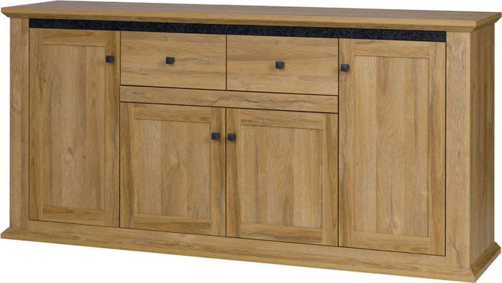 Kommode Matam 09, Farbe: Eiche - 87 x 180 x 45 cm (H x B x T)