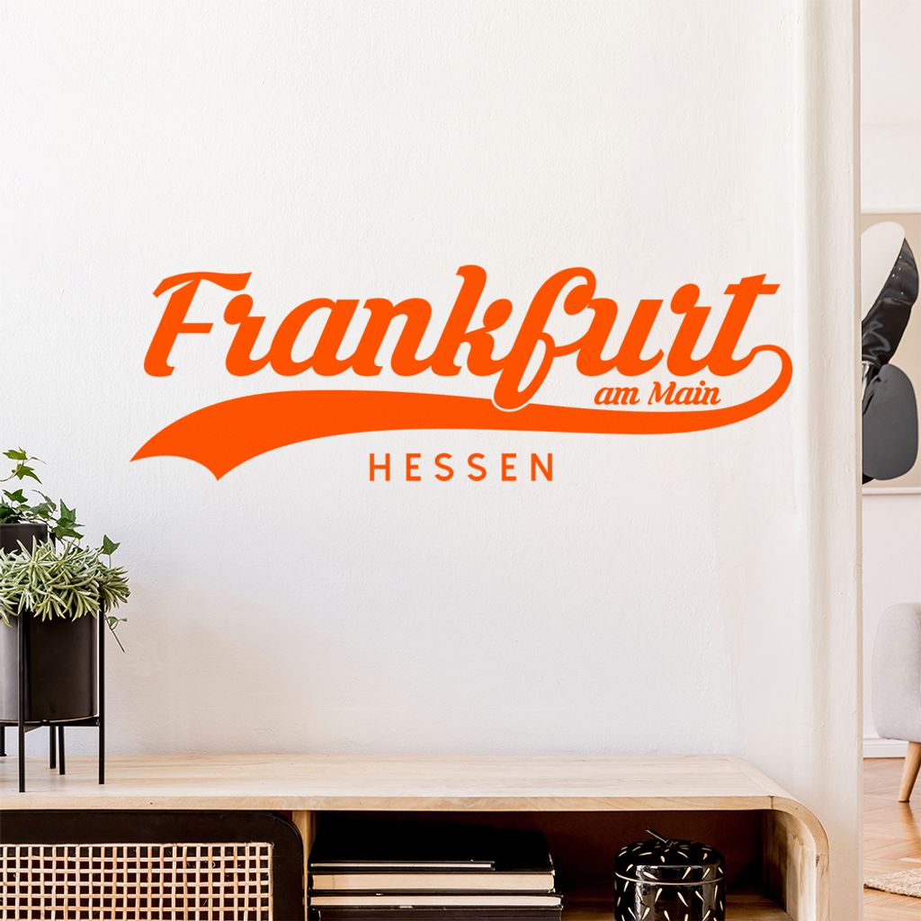 Frankfurt am Main Hessen Wandtattoo Wandaufkleber Wall Sticker - Dekoration, Küche, Wohnzimmer, Schlafzimmer, Badezimmer